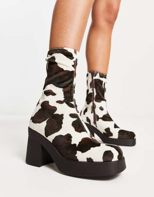 cow print boots