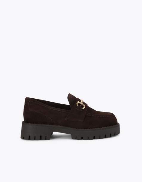 Steve Madden Lando dark brown flat shoes in dark brown - view 1
