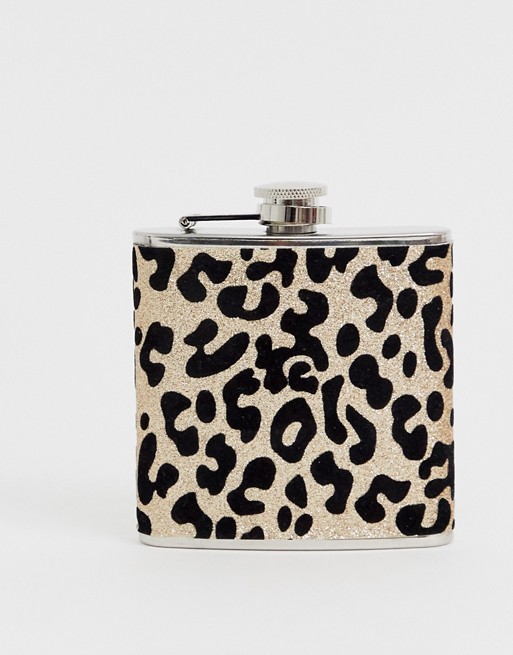 Steve Madden leopard hip flask
