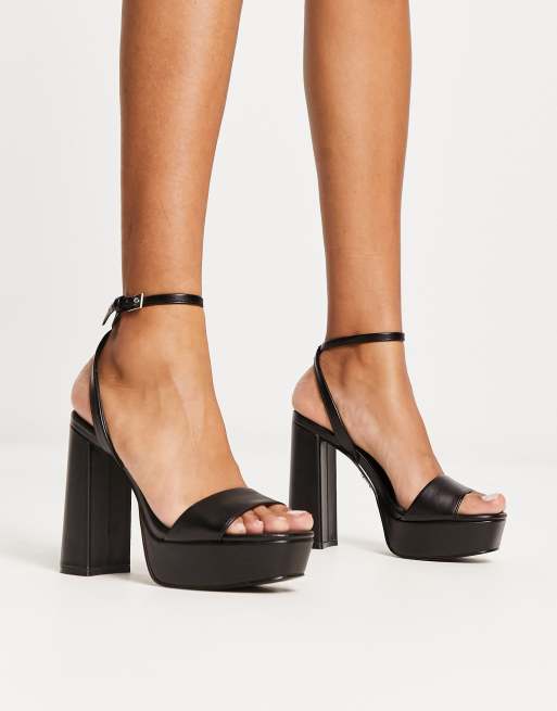 Steve madden best sale black platform heels