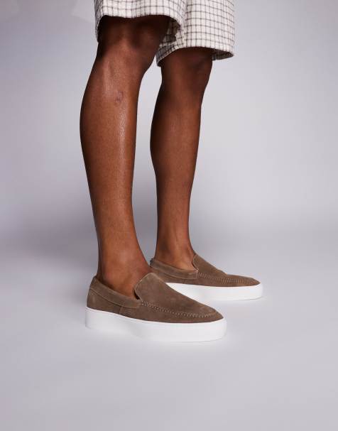 Steve Madden - Leyton - Mocassini color talpa in camoscio - view 1