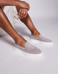 [Steve Madden] Steve Madden Leyton slip on loafers in grey suede 6.5 Grey Suede