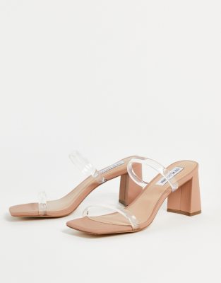 neutral heeled mules