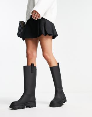 Steve Madden - Vava - Stivali cuissard in denim elasticizzato | ASOS
