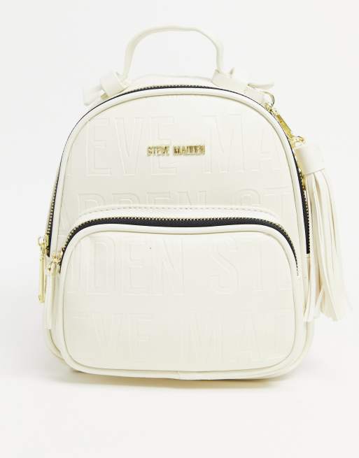 Steve madden white discount backpack