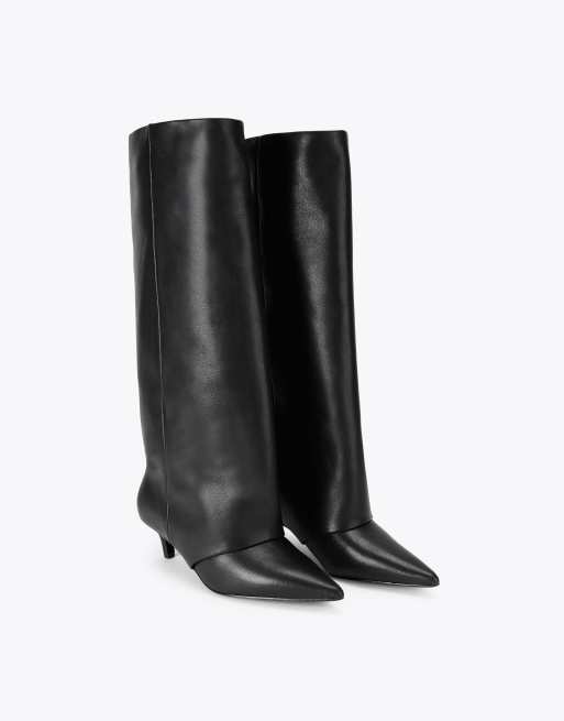 Steve Madden Luca black knee boots in black, 2 of 4