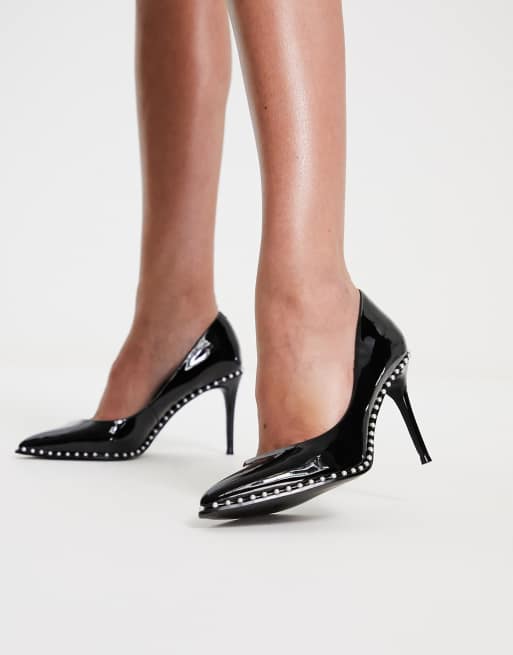 Steve Madden – Luiza-P – Absatzschuhe in schwarzer Lackoptik, 2 von 4