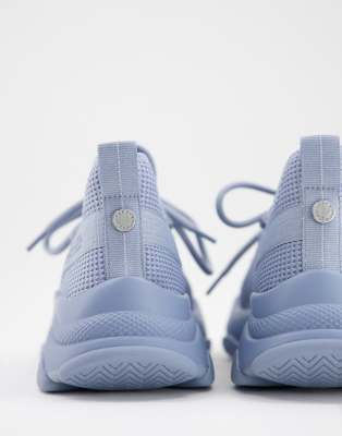 steve madden mac trainers in sky blue