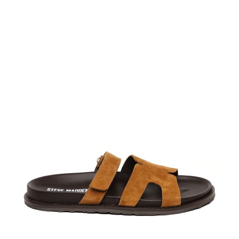 Steve Madden – Manu – Brązowe zamszowe sandały z paskami - view 1
