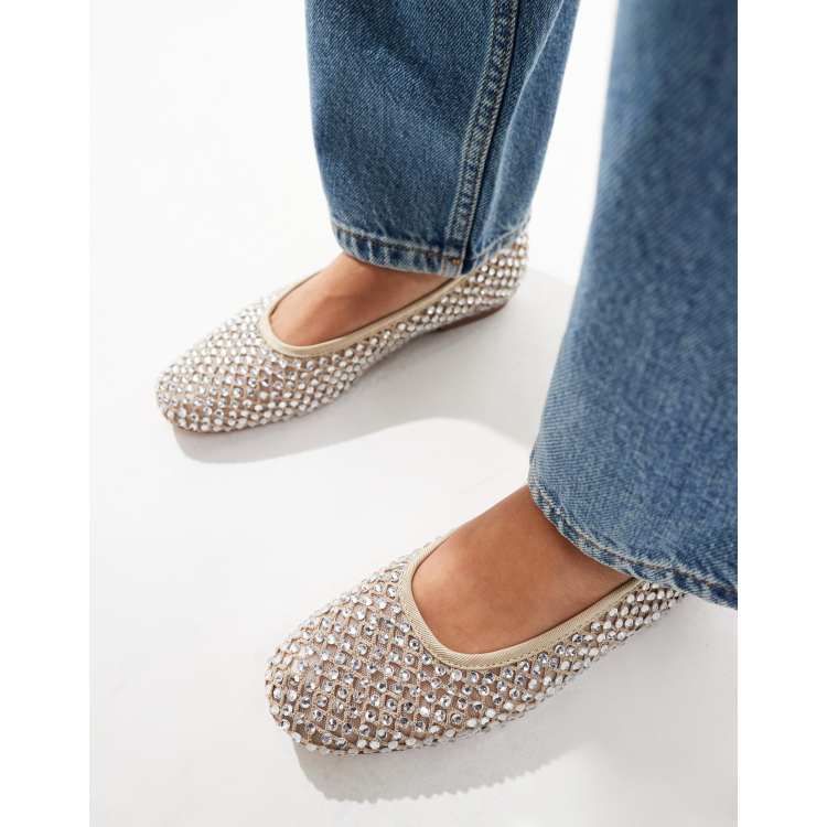 Steve madden beige flats hot sale