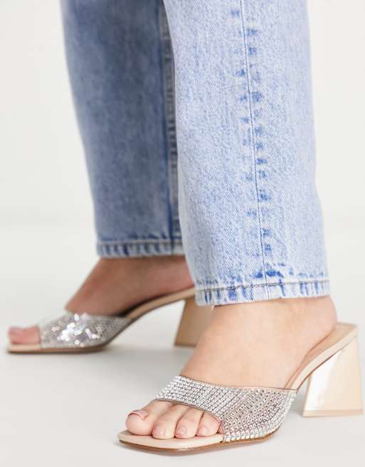 Steve madden crystal on sale mules