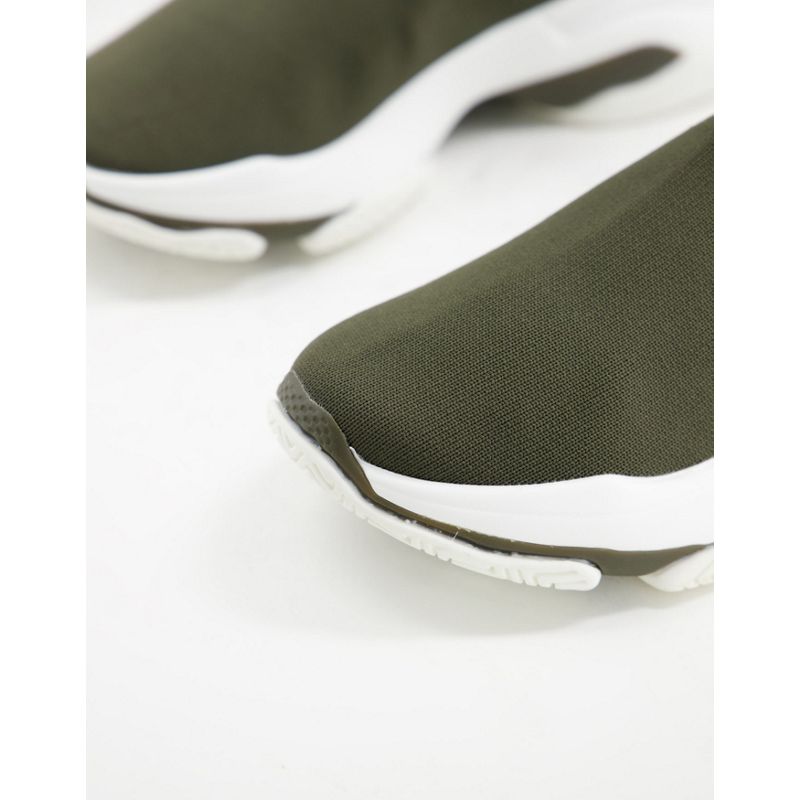 Donna Designer Steve Madden - Master - Sneaker a calza color oliva