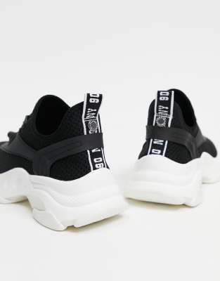 steve madden match black trainers