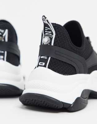 steve madden black match chunky trainer
