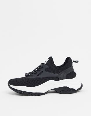 steve madden black match chunky trainer