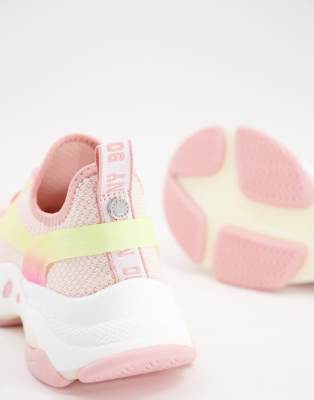 steve madden match chunky trainers in pink