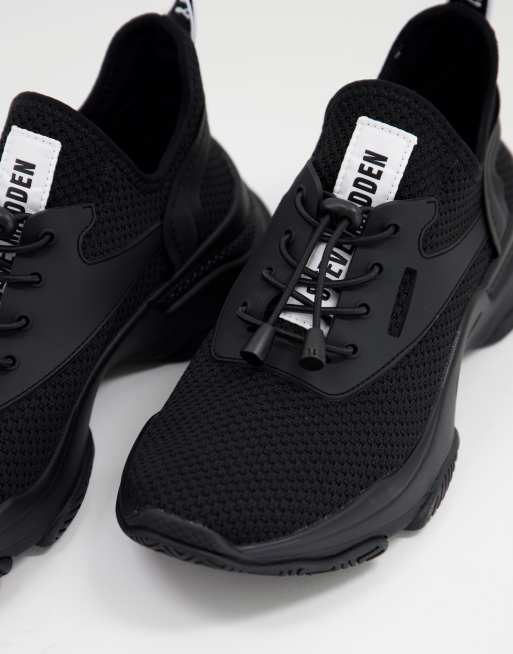 Steve Madden Match chunky trainers in black drench | ASOS