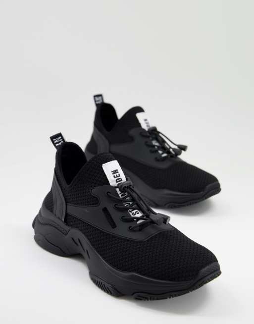 Steve Madden Match chunky trainers in black drench