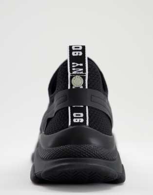 steve madden black trainers women's
