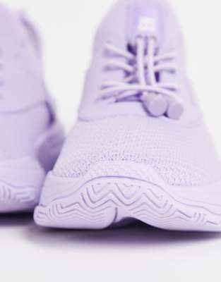 lilac chunky trainers