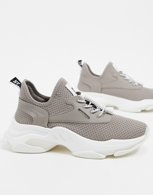 Steve Madden Match chunky trainers in light taupe