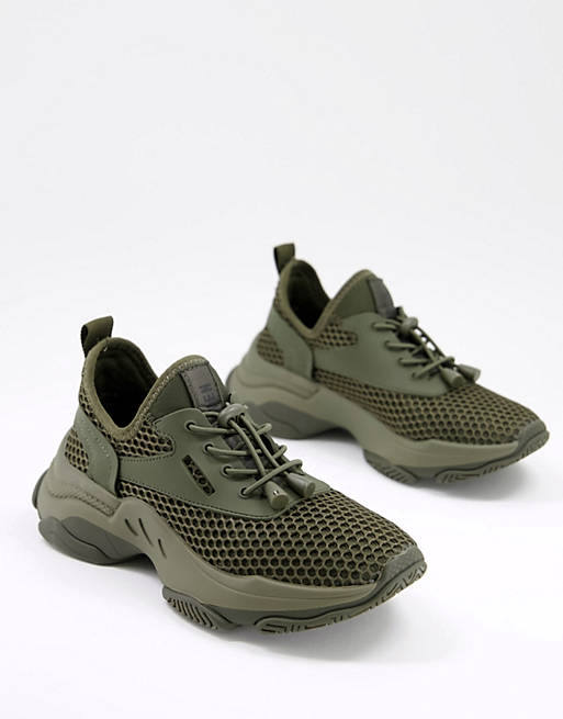Steve Madden Match chunky trainers in olive