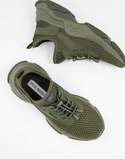 Olive green steve madden sneakers on sale