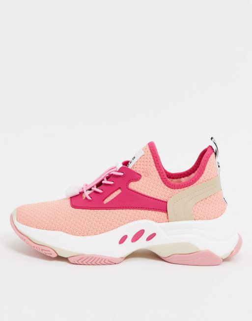 steve madden match chunky trainers in pink