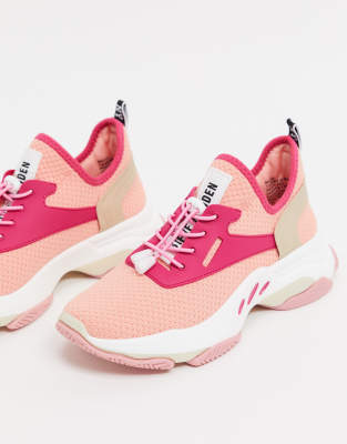 steve madden pink chunky trainers