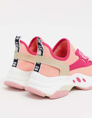 steve madden pink chunky trainers