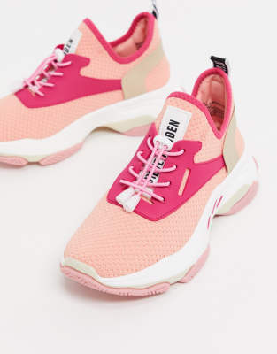 steve madden pink chunky trainers