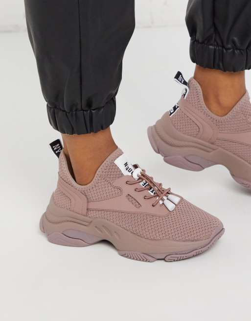 Steve Madden Match Chunky Trainers In Pink Asos