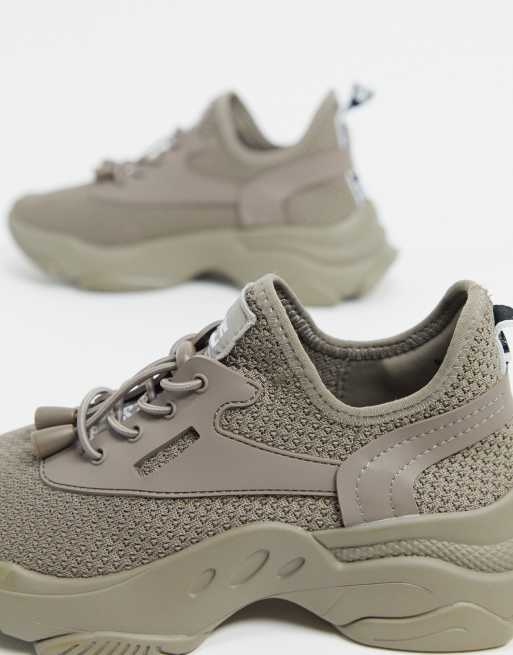 Steve Madden Match chunky trainers in taupe | ASOS