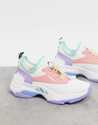 steve madden match chunky trainers in pink