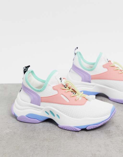 steve madden match chunky trainers in pink
