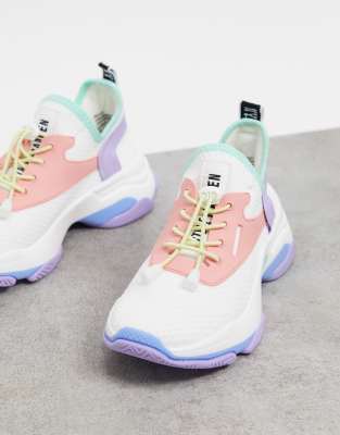 steve madden match white chunky trainers