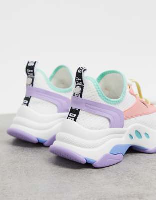 steve madden white match trainers