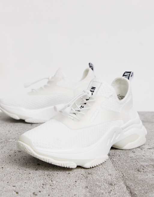 Steve madden cheap all white sneakers