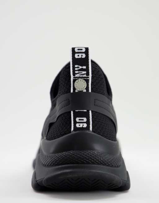 Steve Madden - Match - Sneakers met dikke zool in doordrenkt zwart , 4 van 4