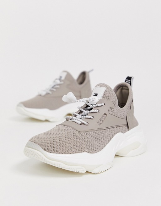 Steve Madden Match taupe chunky trainers | ASOS