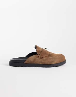 Steve Madden Megg Slip On Loafers In Black