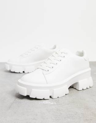 asos steve madden white trainers