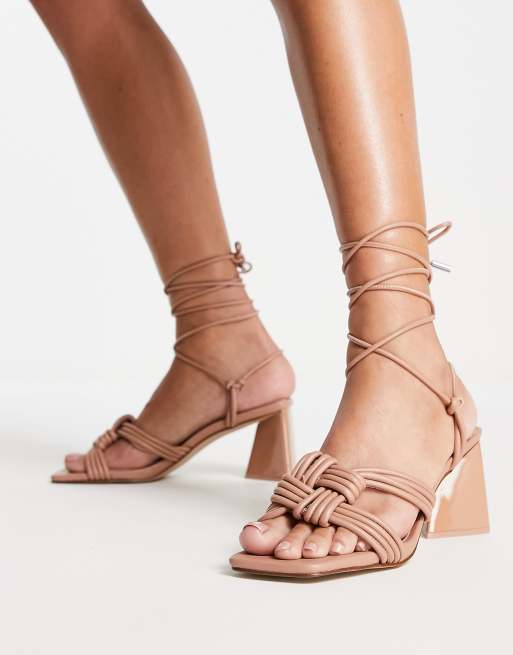 Tan ankle hot sale sandals