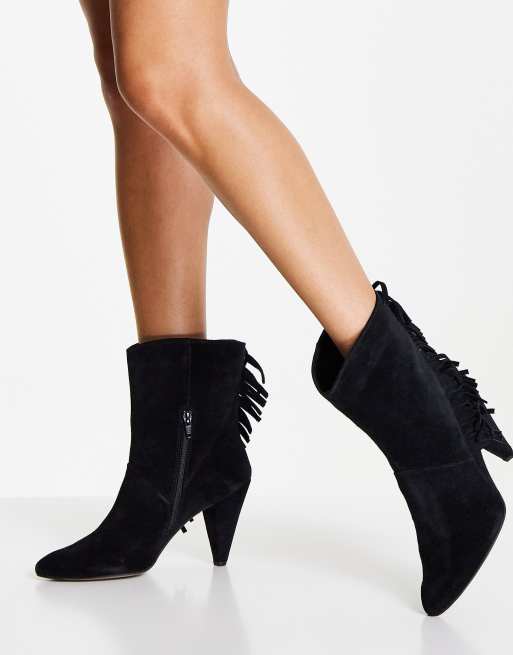 Steve madden black suede on sale booties