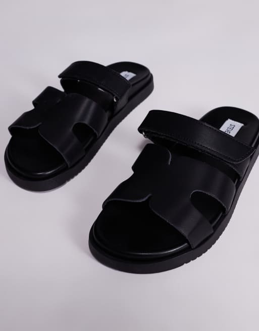 Steve Madden – Missile – Riemen-Sandalen aus Leder in Schwarz, 4 von 4