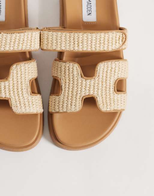 Steve Madden – Missile – Riemensandalen aus natürlichem Bast, 2 von 4
