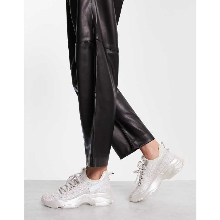 moco familia Espectador Steve Madden Mistica bridal sneakers in iridescent | ASOS