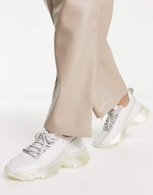 Steve Madden Mistica bridal sneakers in iridescent | ASOS