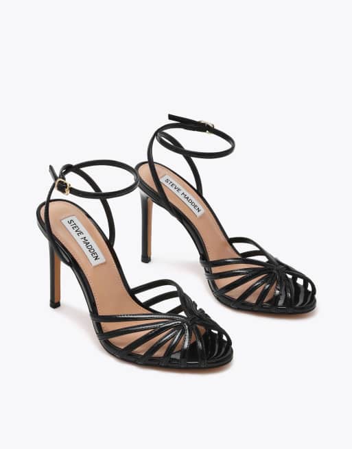 Steve Madden Mizuna black heeled sandals in black, 2 of 4