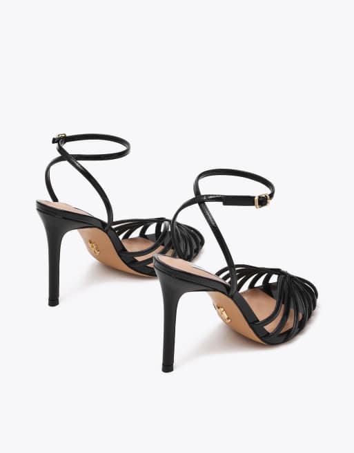 Steve Madden Mizuna black heeled sandals in black, 3 of 4